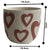 Set 3 Assorted Colour Heart Planters w Hole + Plug 13cm