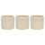 Set 3 Moulded Abstract Planters w Hole + Plug 14cm