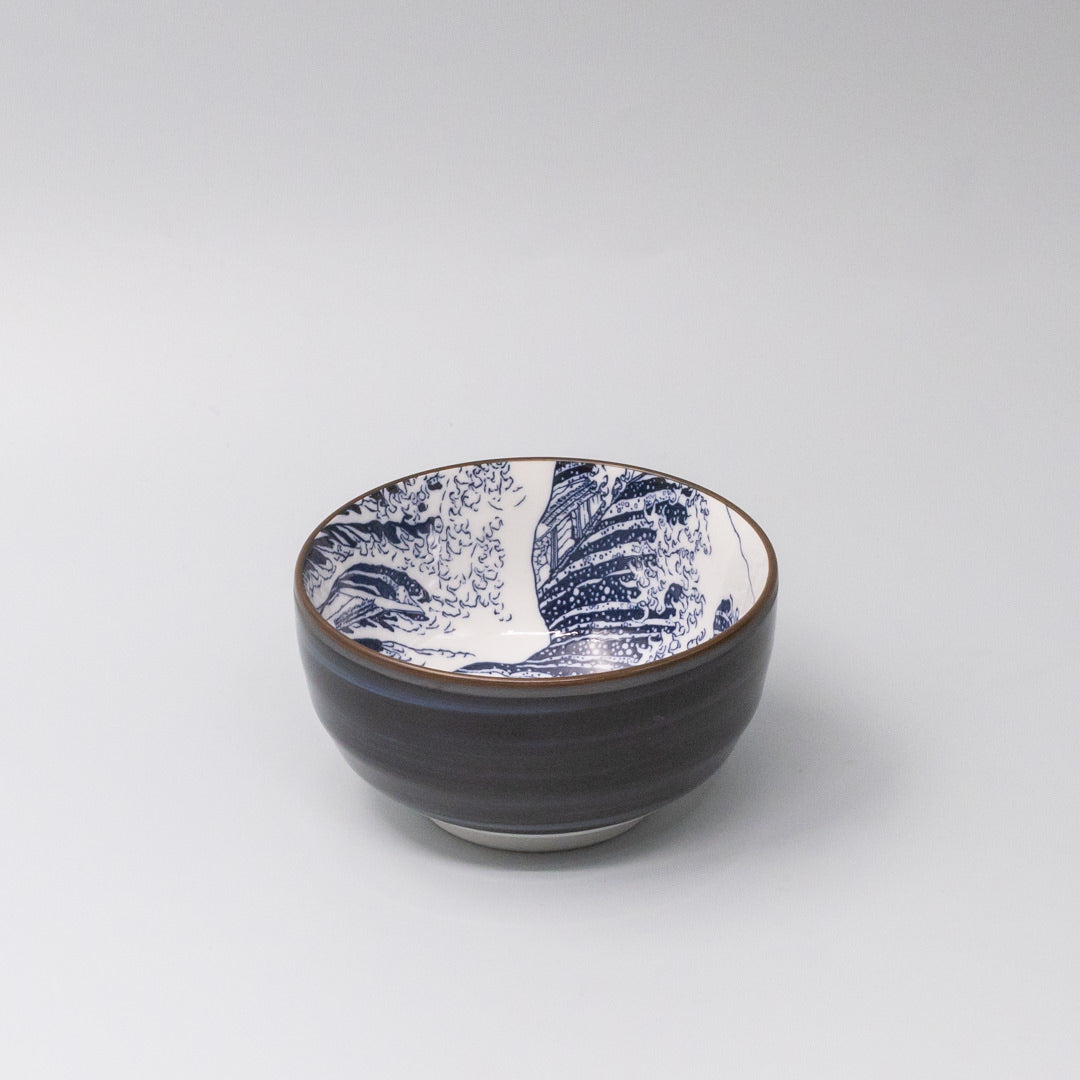 Bowl U Shaped 12.5cm Hokusai Fuji Design