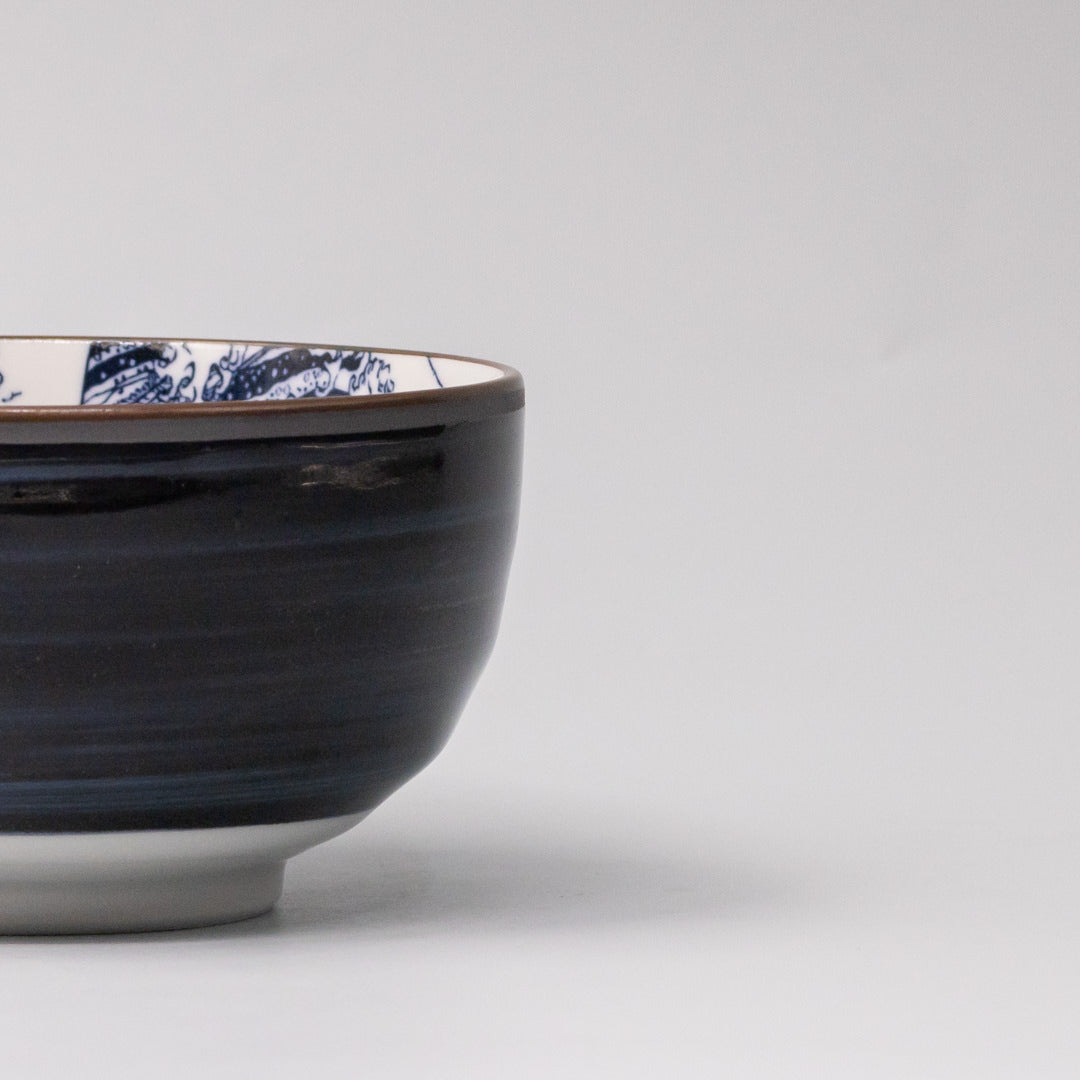 Bowl U Shaped 12.5cm Hokusai Fuji Design