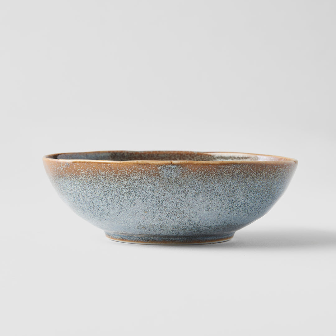 Bowl Oval 14cm Steel Grey Glaze