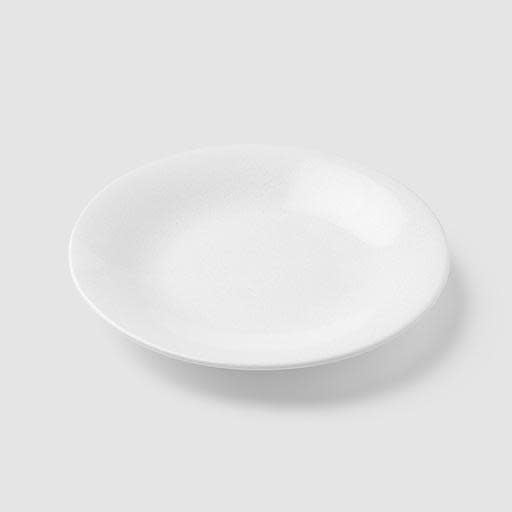 Tapas Plate 17cm Parchment White Glaze