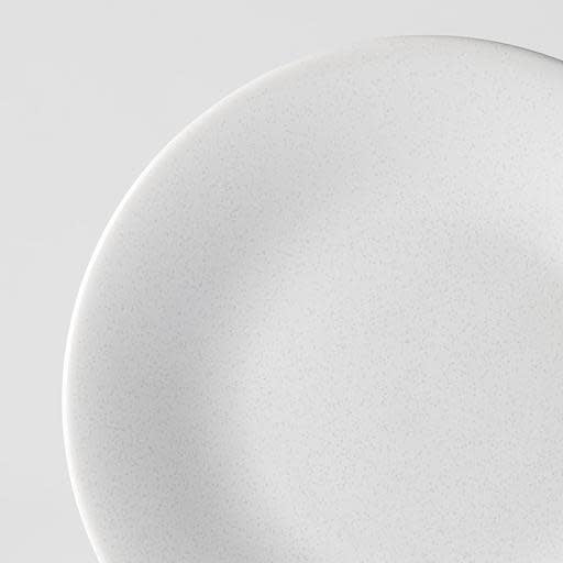 Tapas Plate 17cm Parchment White Glaze