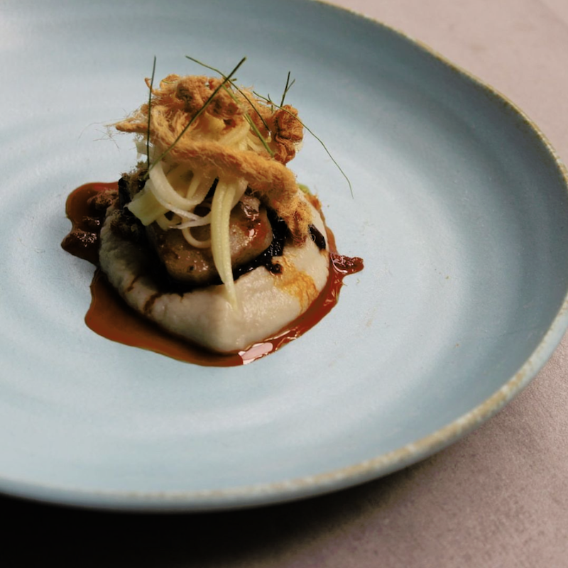 Bowl Oval 16.5cm Soda Blue Glaze