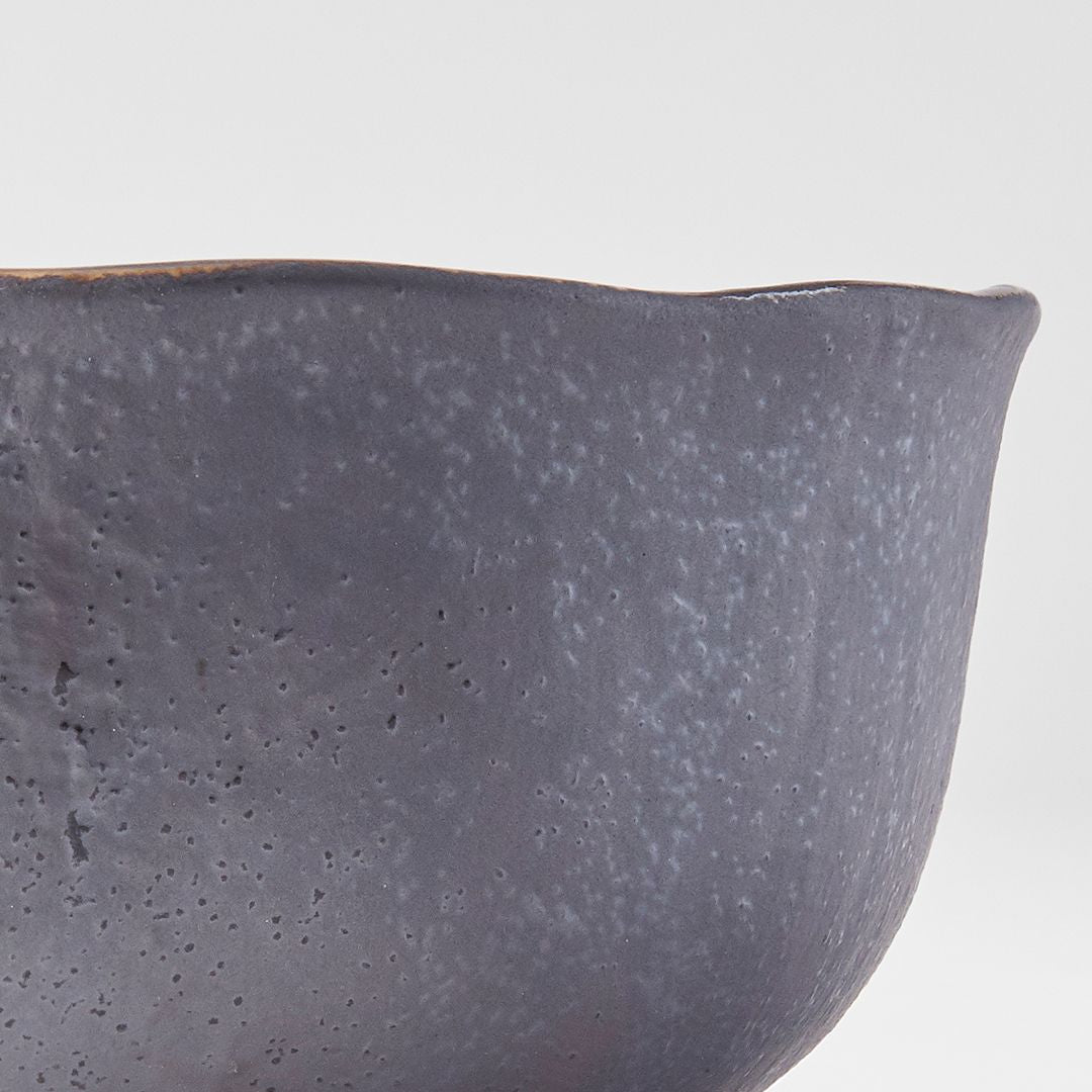 Bowl Organic 14.5cm Akane Grey Glaze