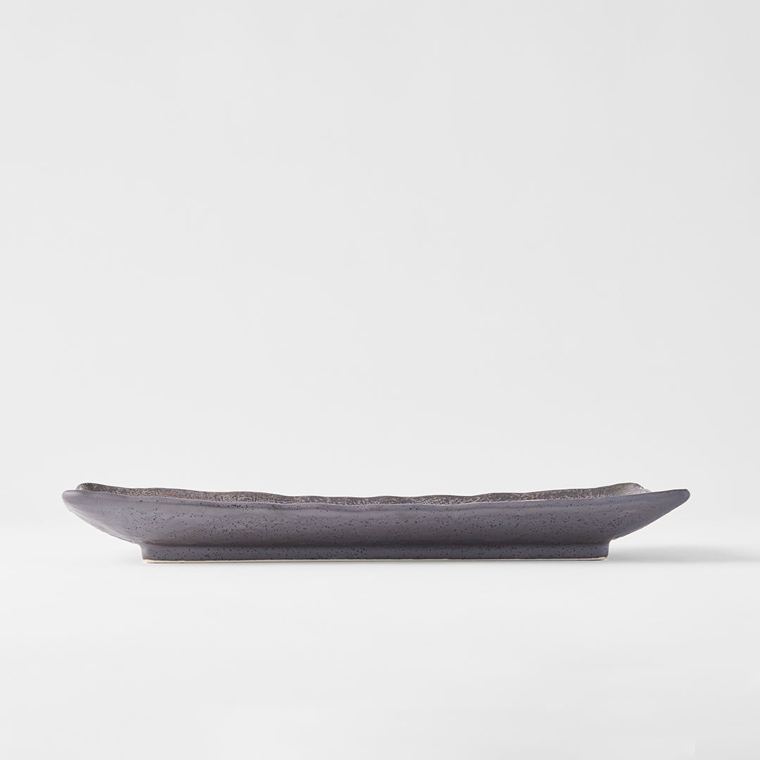Plate Rectangular 29x12cm Akane Grey