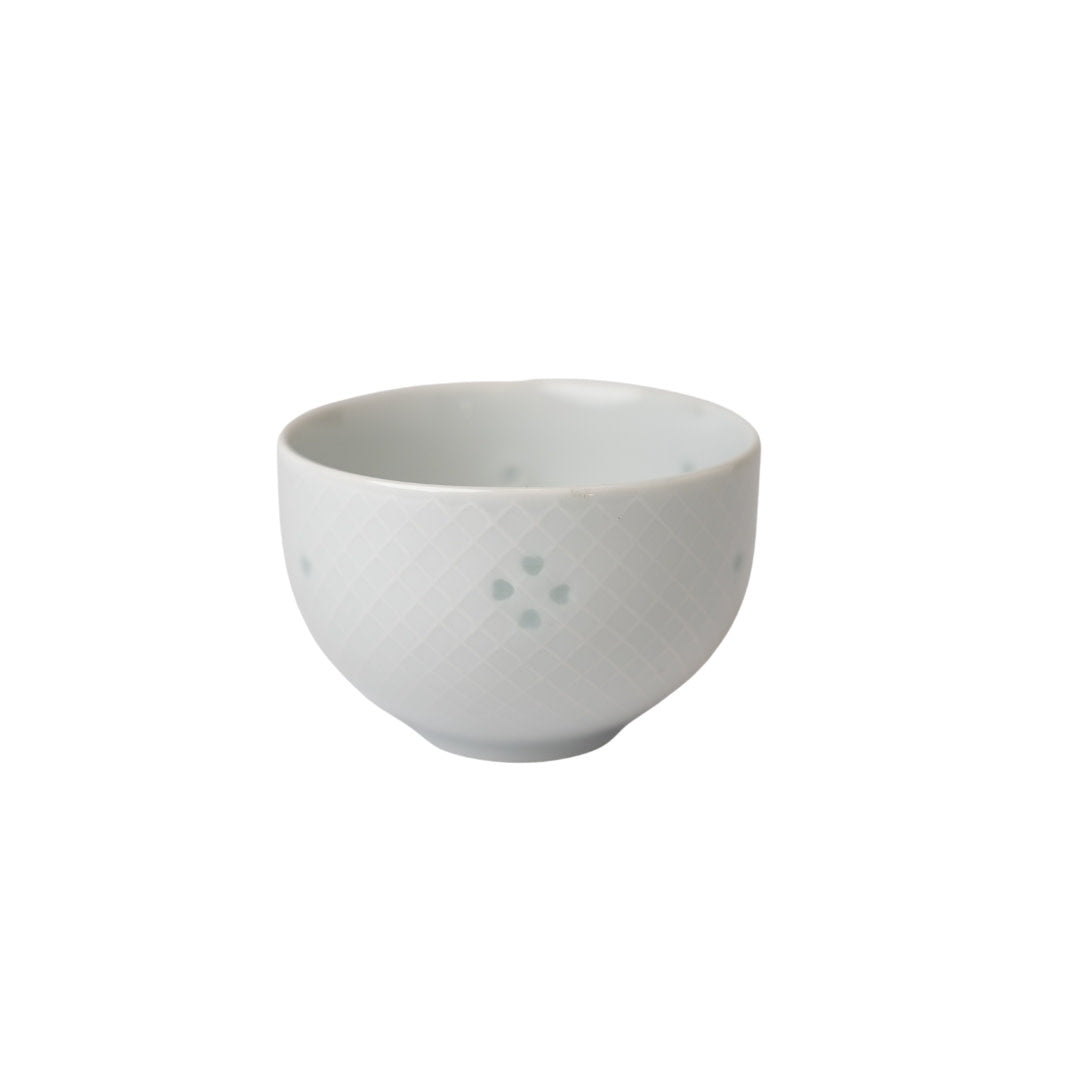 Tea Cup 18.5cm Fine White Crosshatch