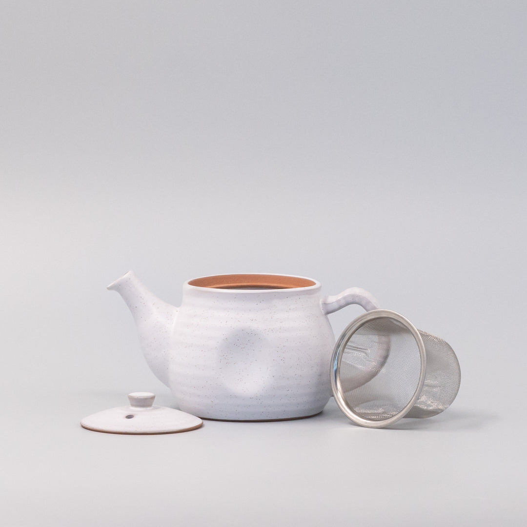 Teapot 300ml Speckled White Glaze