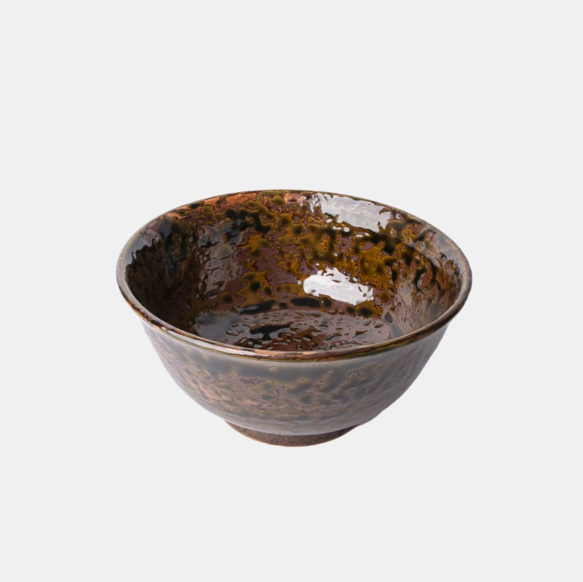 Bowl 17cm Moss Swirl Glaze