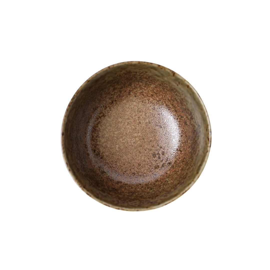 Udon Bowl Fluted 17cm Chestnut Glaze