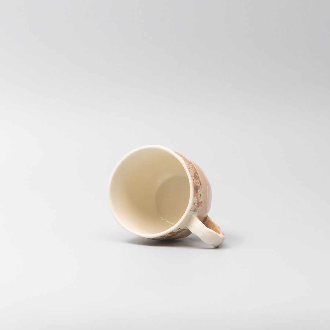 Mug in a Gift Box 260ml Apricot Floral Band Design