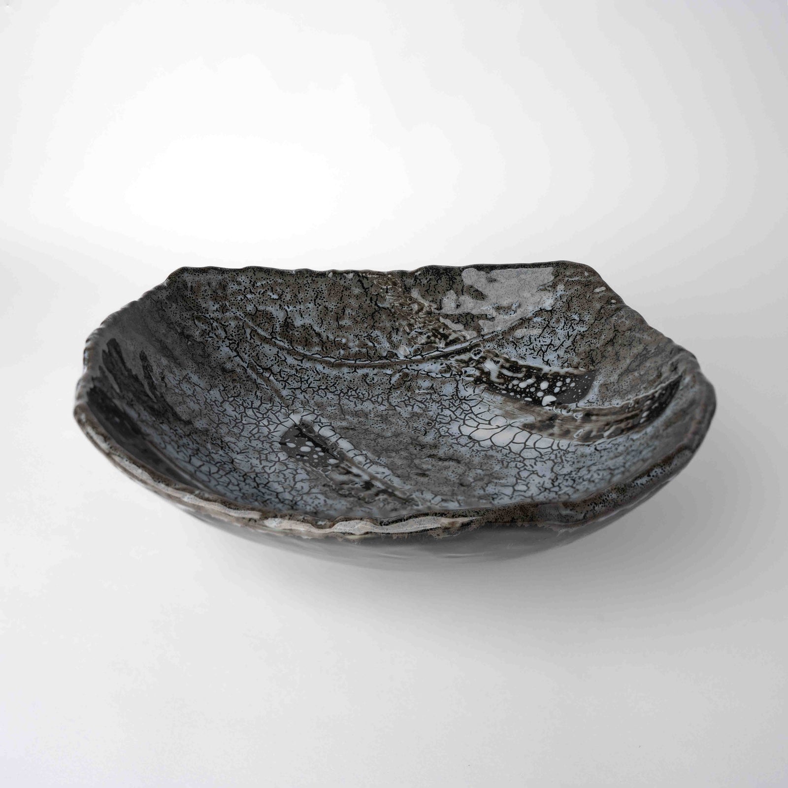 Platter 26.5cm Shiranami Glaze