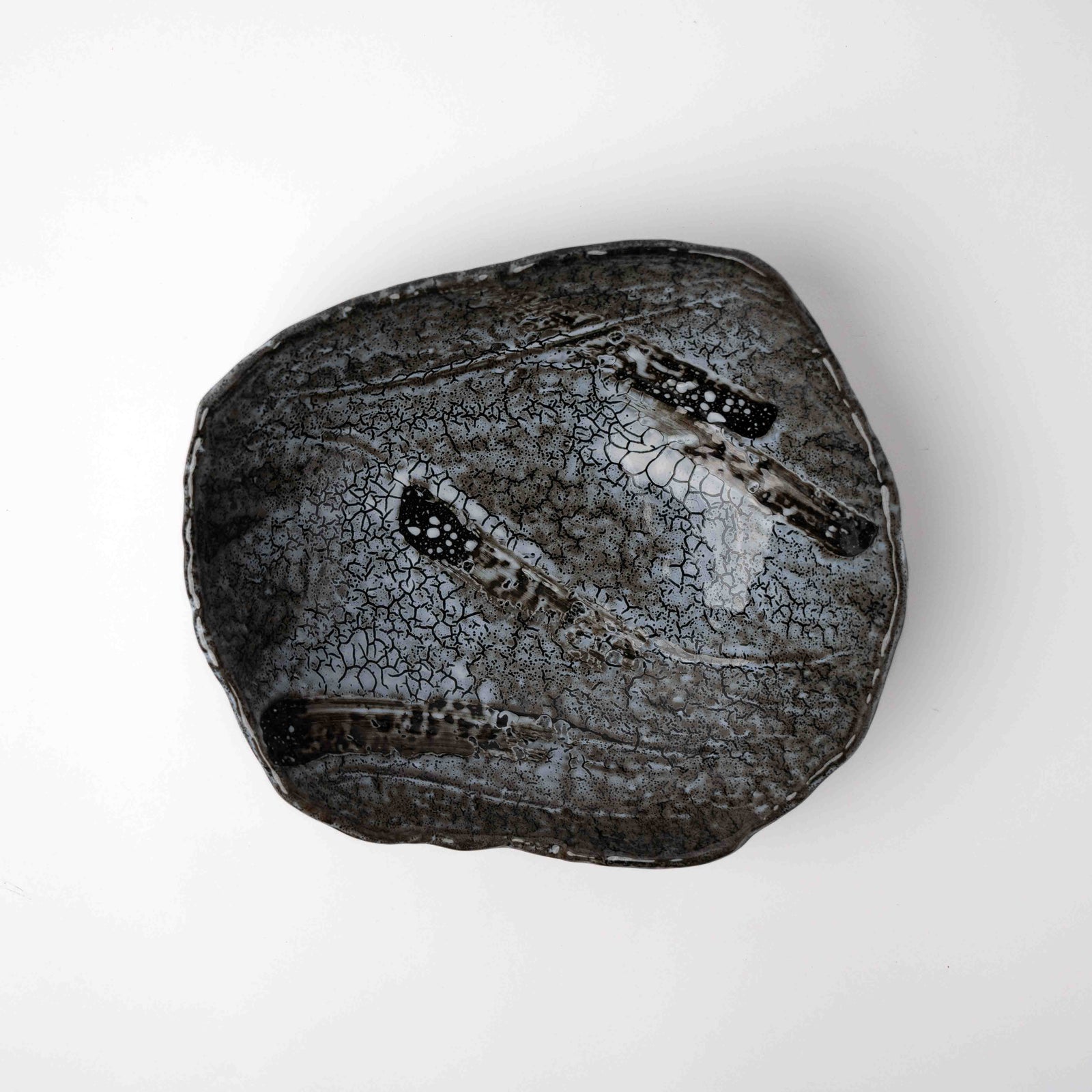 Platter 26.5cm Shiranami Glaze