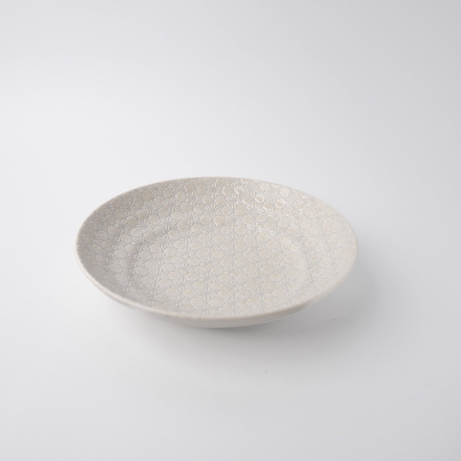 Pasta Bowl Flat 23cm White Star Glaze