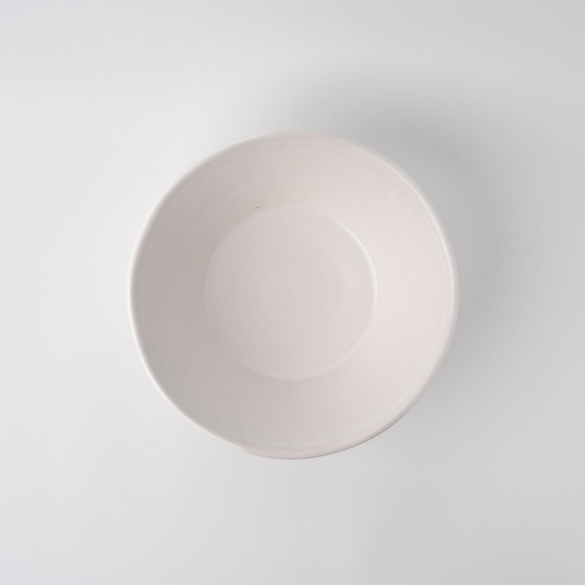 Bowl 21cm Shinogi White Wash Glaze