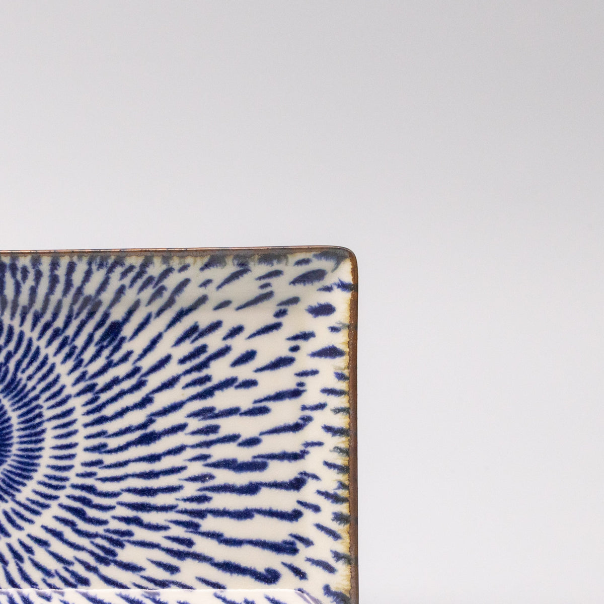 Sushi Plate 25cm Speckled Swirl Design