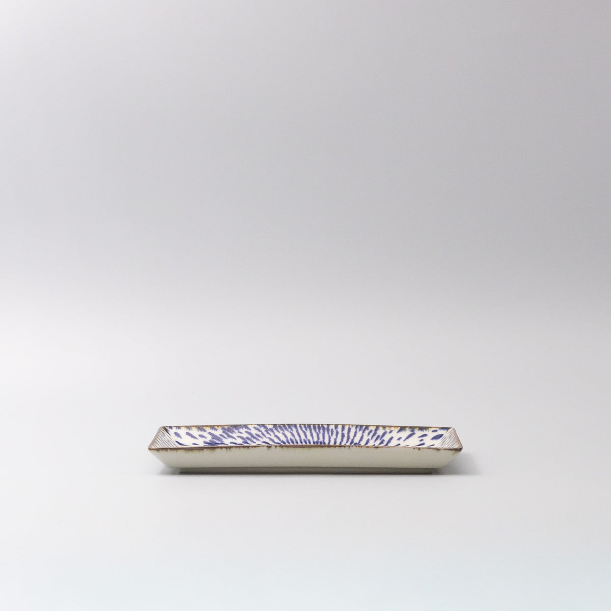 Sushi Plate 25cm Speckled Swirl Design