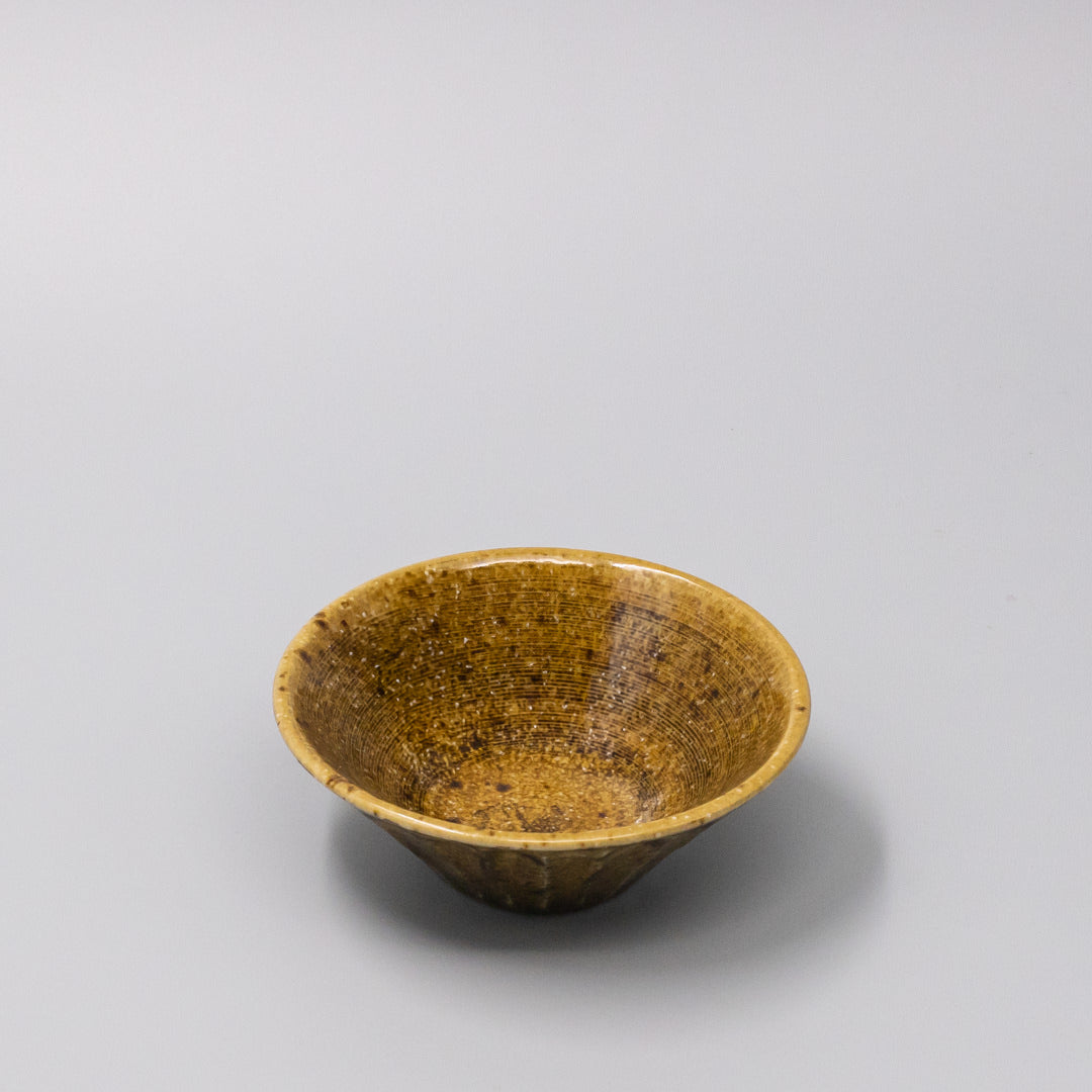 Bowl 12.6cm Shinogi Caramel Glaze
