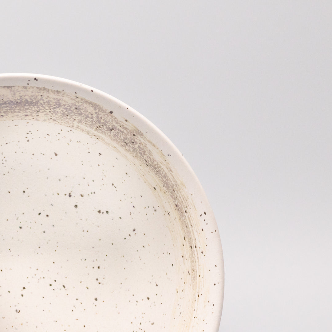 Ramen Bowl 18.5cm Speckled White Zen Glaze