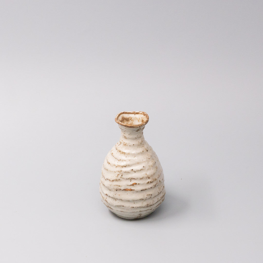 Sake Jug 180ml White Sand Glaze