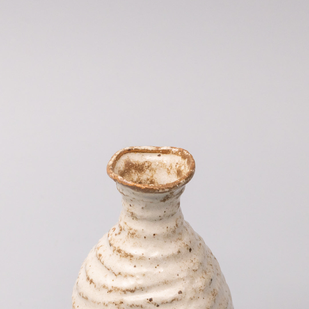 Sake Jug 180ml White Sand Glaze