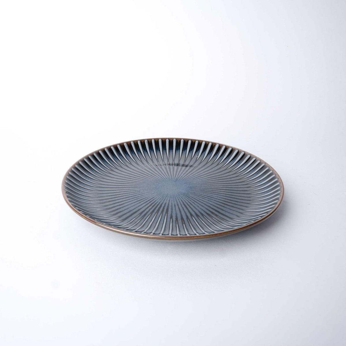 Side Plate 20.5cm Navy Sendan Glaze