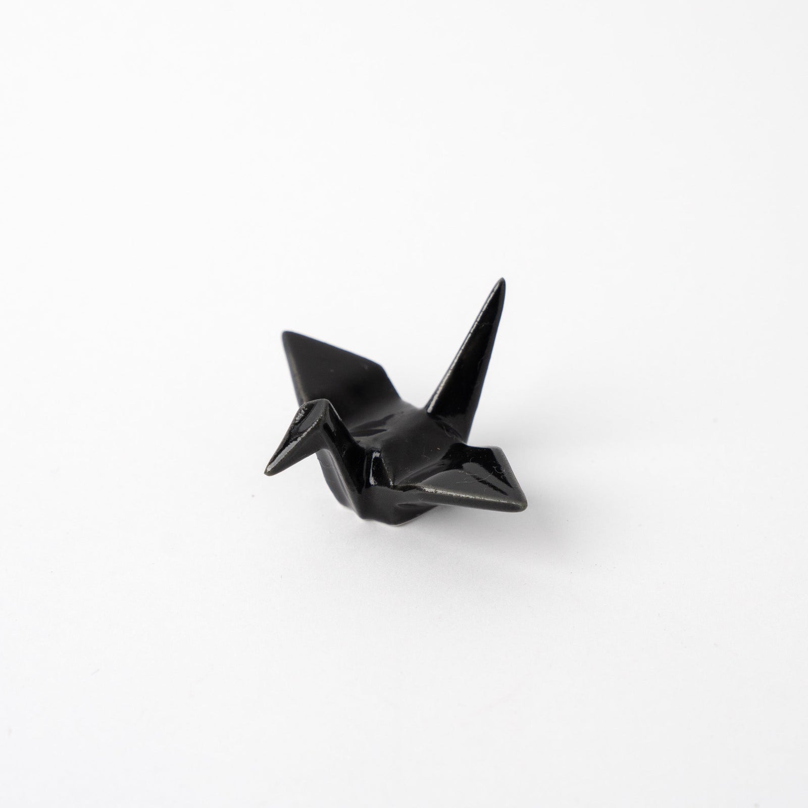 Chopstick Rest Origami Crane Black