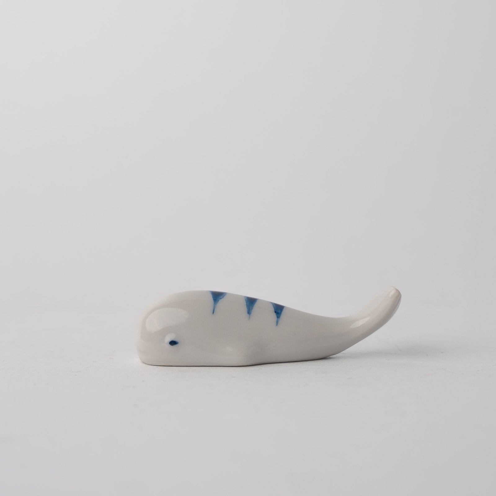 Chopstick Rest Blue Stripe Whale