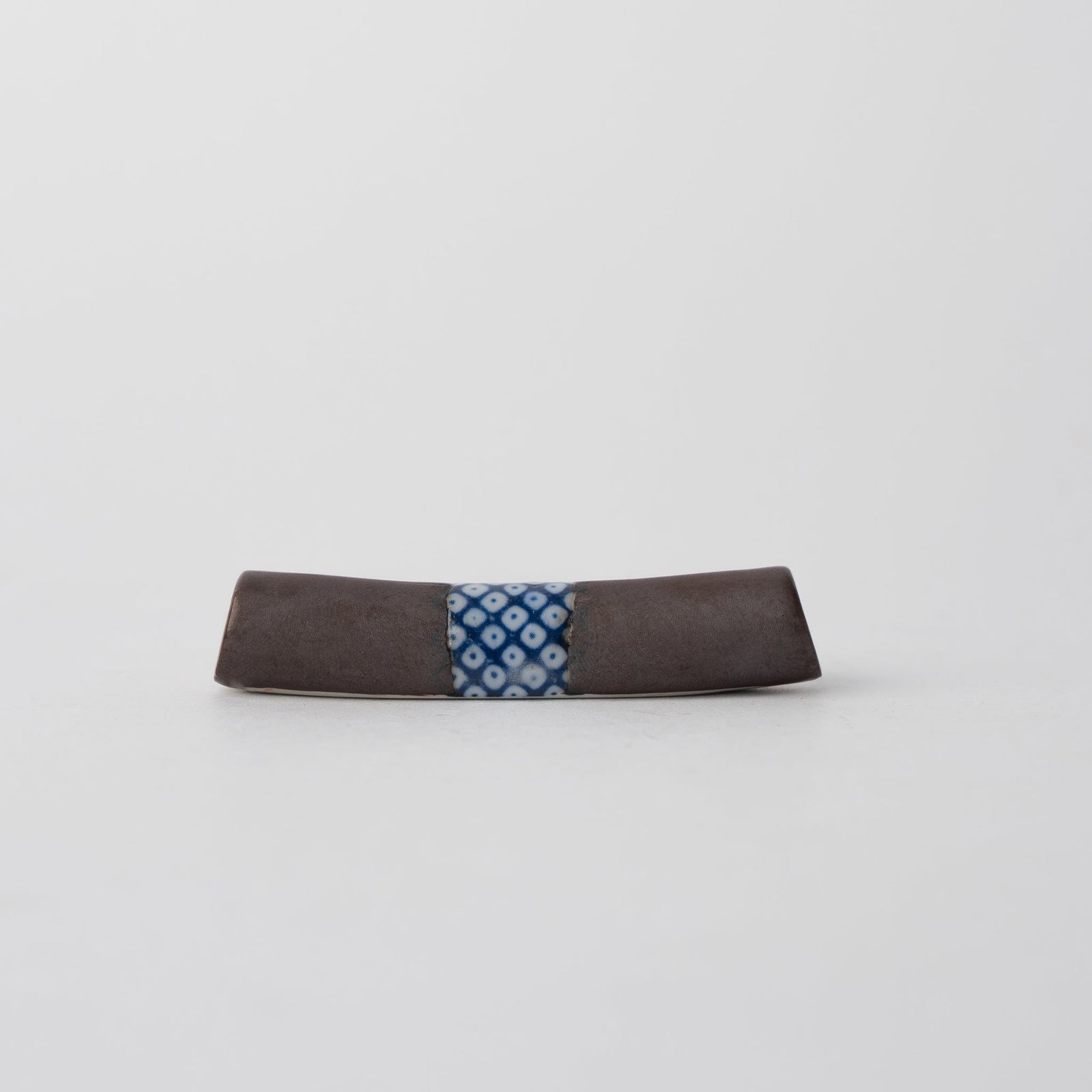 Chopstick Rest Cylinder Shibori Black
