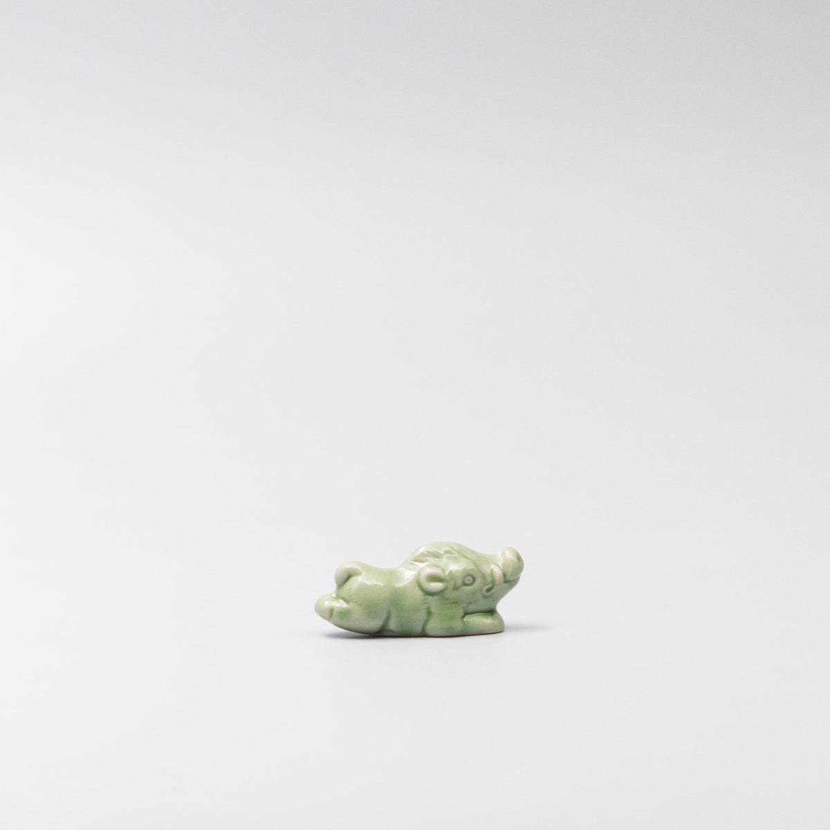 Chopstick Rest Green Boar