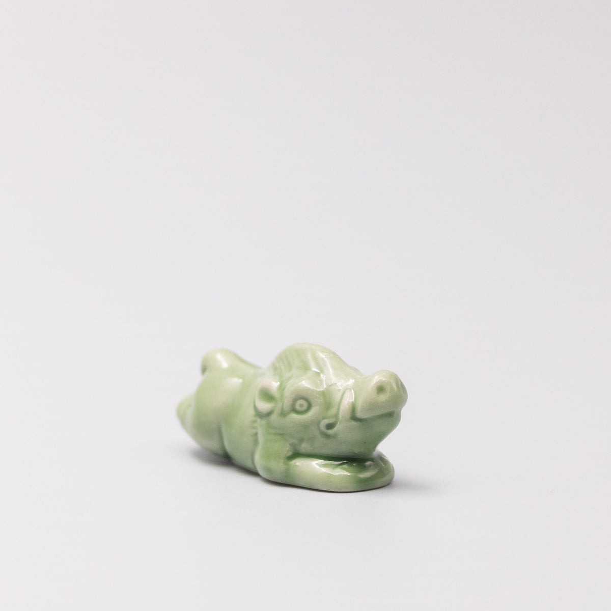 Chopstick Rest Green Boar