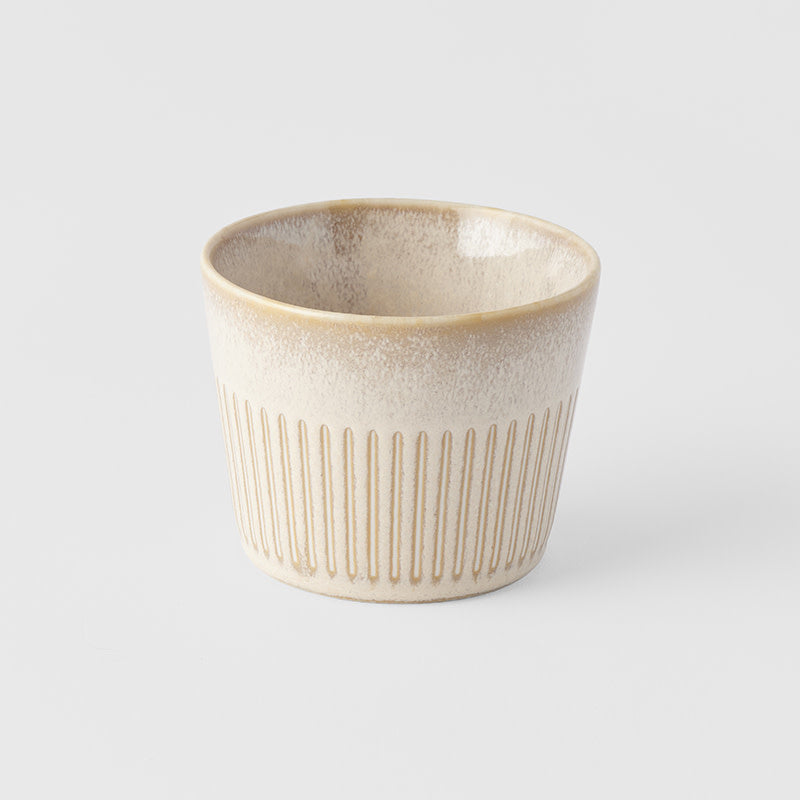 Cup Soba 175ml Ridged Alabaster Glaze