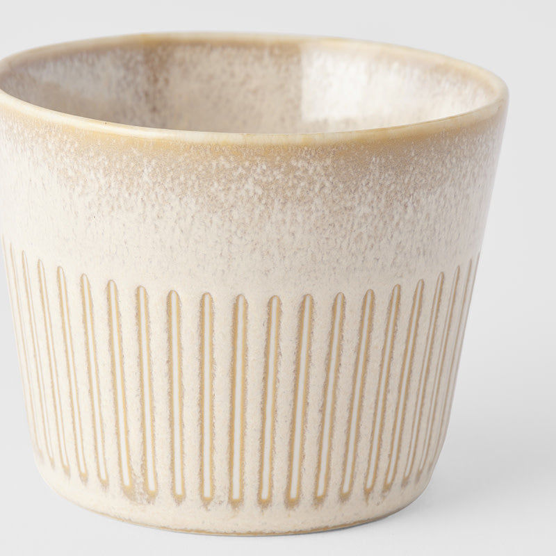 Cup Soba 175ml Ridged Alabaster Glaze