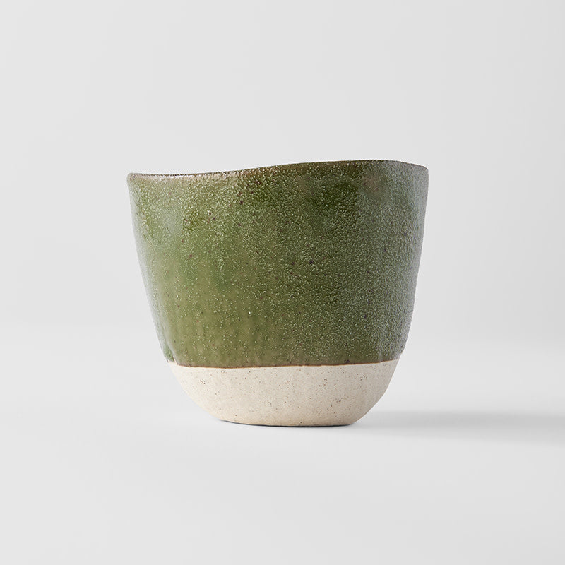 Lopsided Mug 200ml Matcha Green Glaze