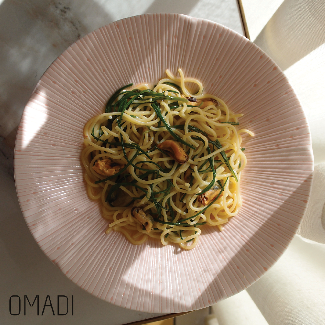 Pasta Bowl 24.5cm Ice Pink Glaze