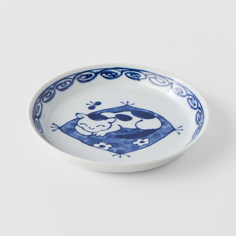 Plate 14.3cm Cat On Mat Design