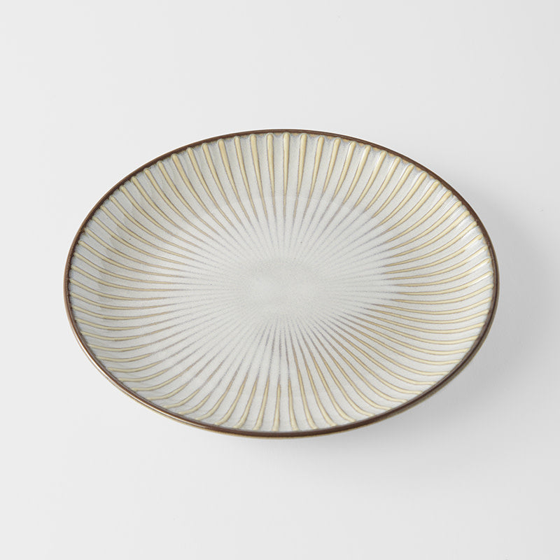 Side Plate 20.5cm White Sendan Glaze