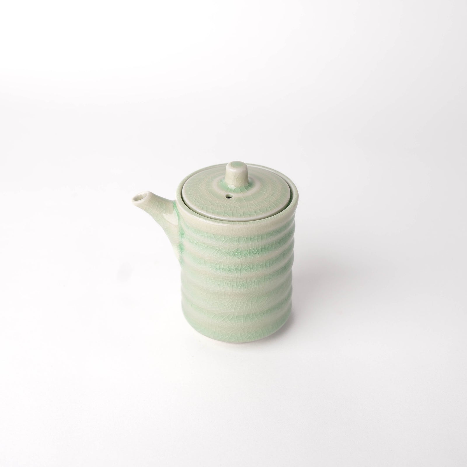 Soy Pot Ribbed 170ml Celadon Glaze