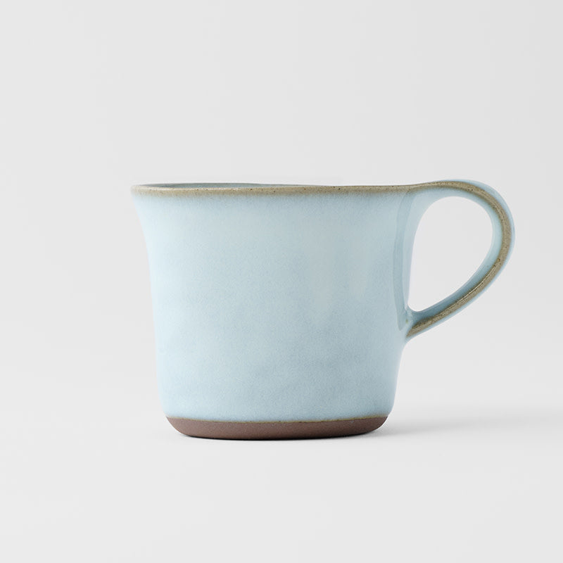 Cup 130ml Swoop Ice Blue Glaze