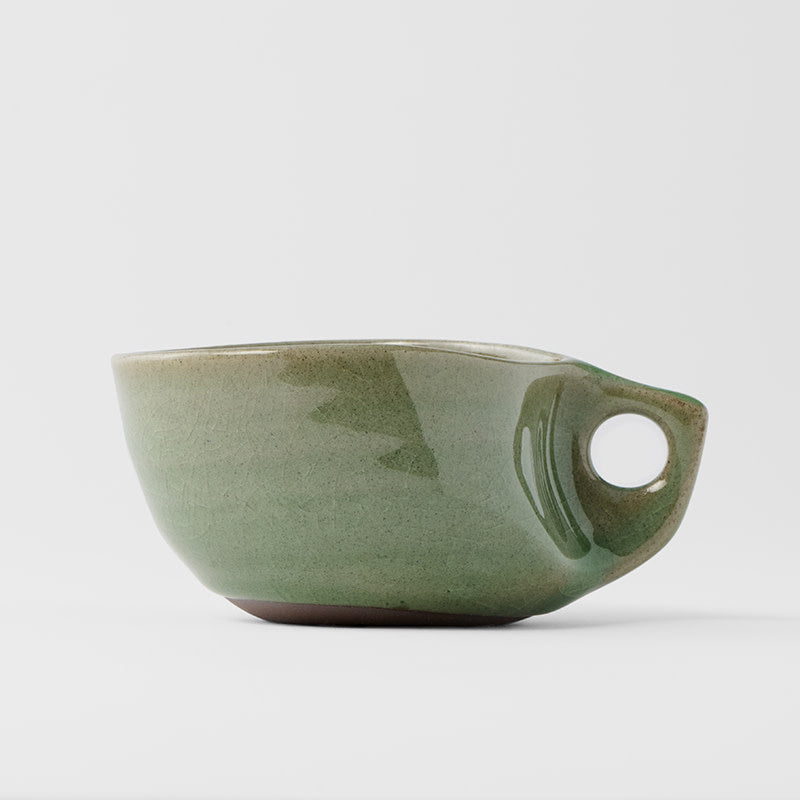 Cup 100ml Arc Green Glaze