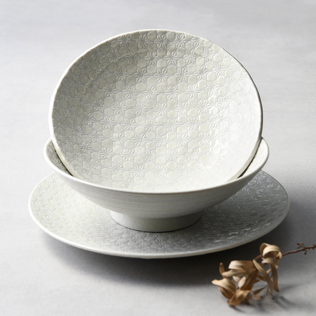 Tapas Bowl 13cm White Star Glaze