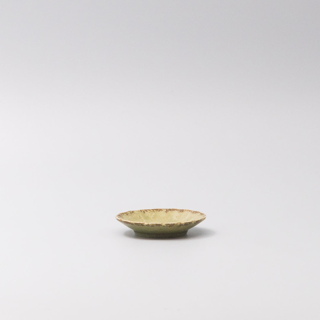 Sauce Dish 8cm Scallop Lime Fade Glaze