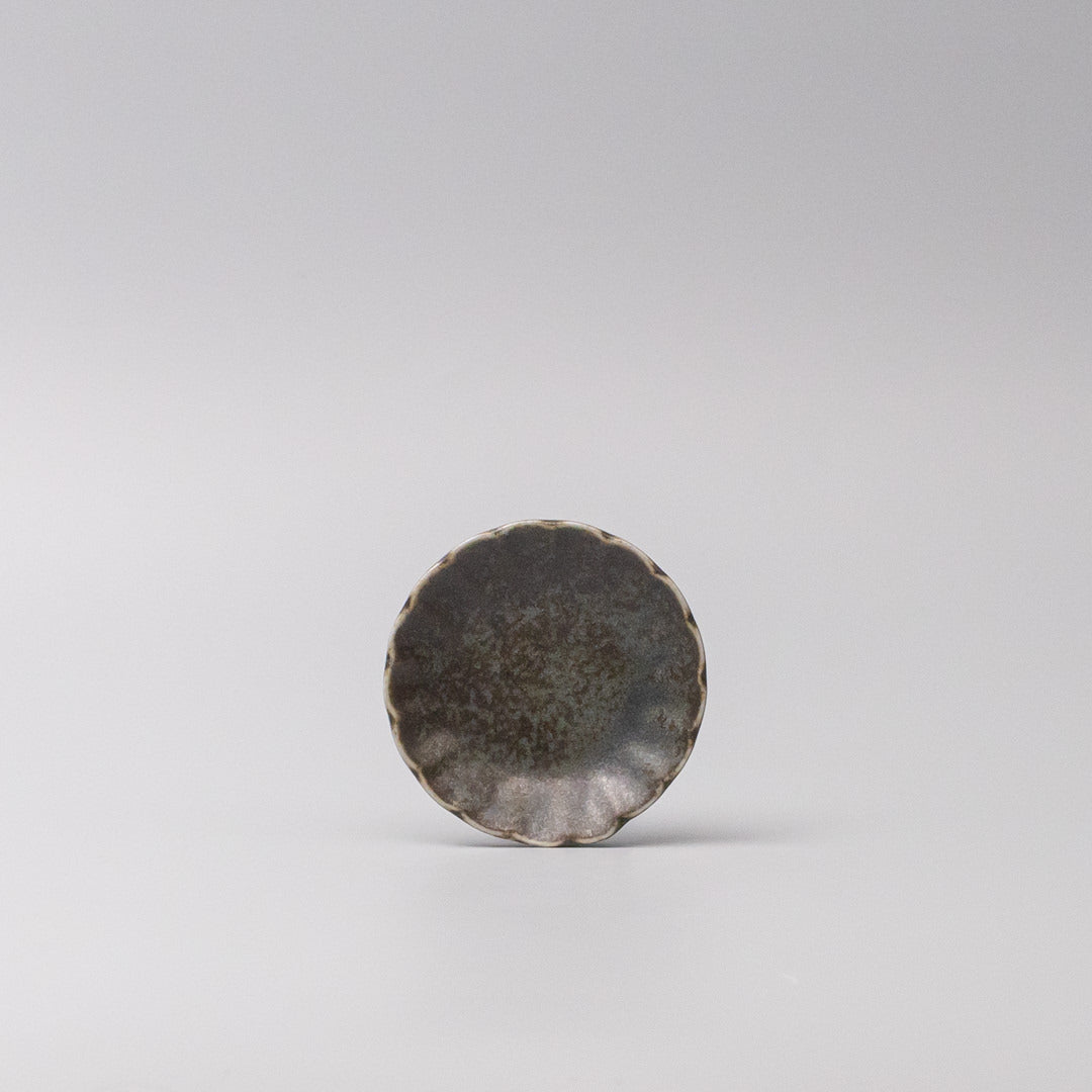 Sauce Dish 8cm Scallop Indigo Fade Glaze