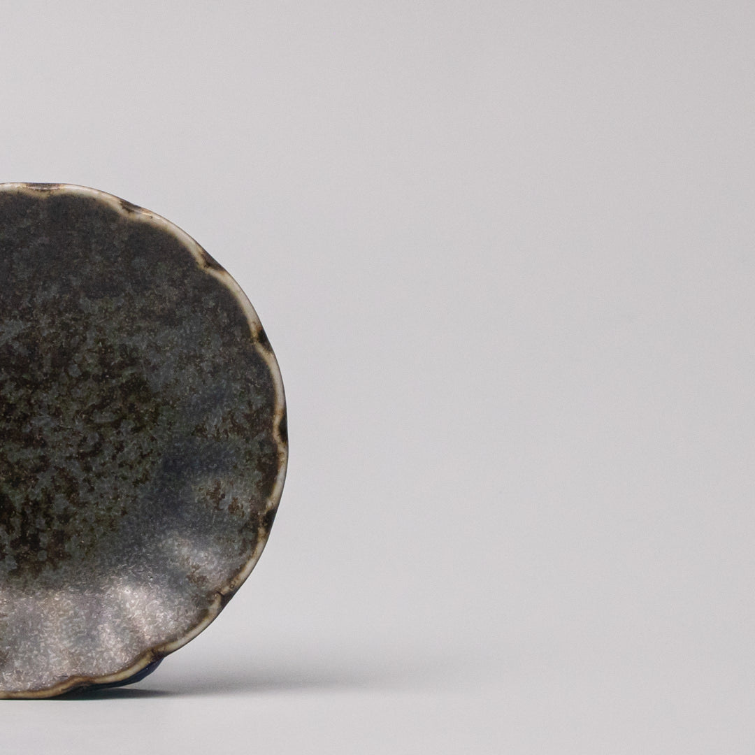 Sauce Dish 8cm Scallop Indigo Fade Glaze