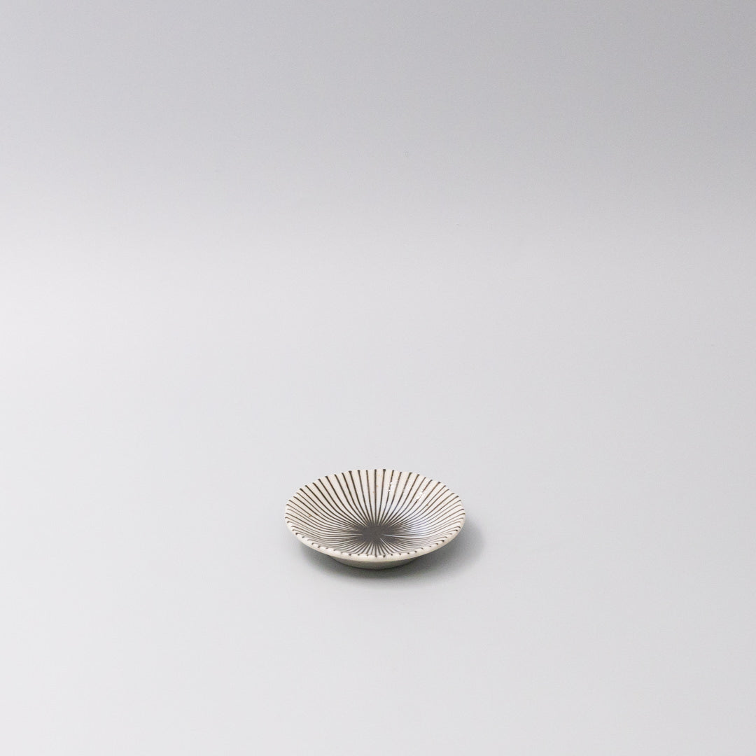 Sauce Dish 8cm Radiant Line Indigo Stripe Glaze