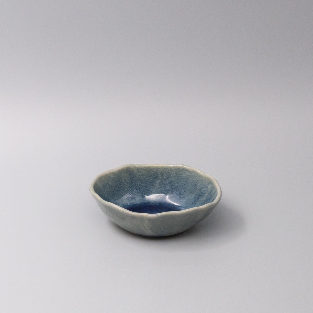 Bowl Oval 13.5cm Amane Sapphire Glaze