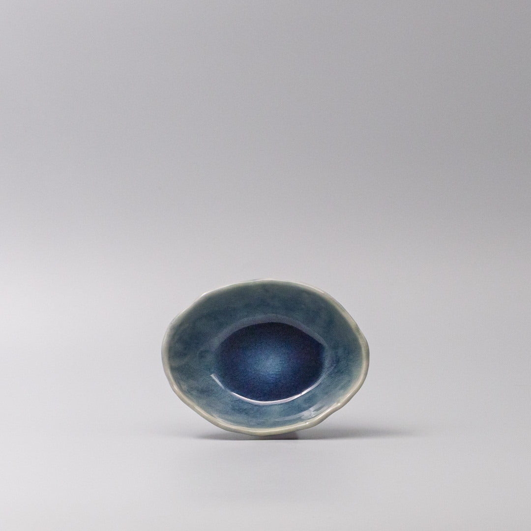 Bowl Oval 13.5cm Amane Sapphire Glaze