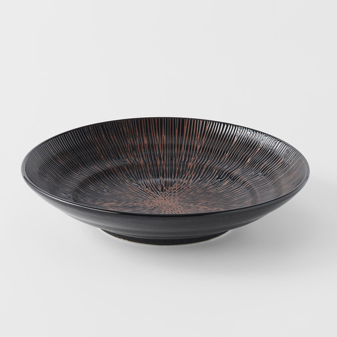 Serving Bowl 28.5cm Bronze Converging Glaze