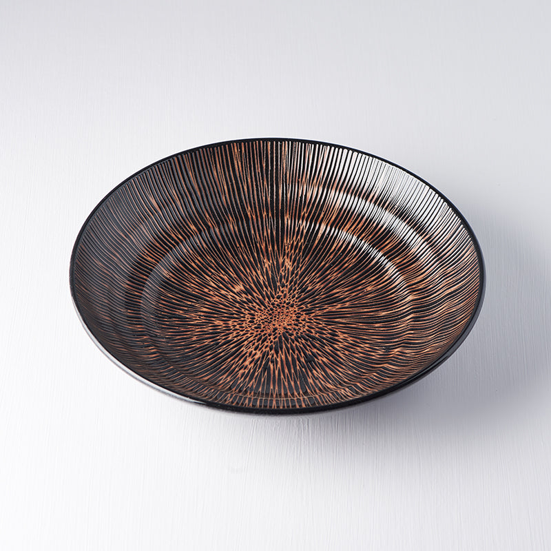 Serving Bowl 28.5cm Bronze Converging Glaze