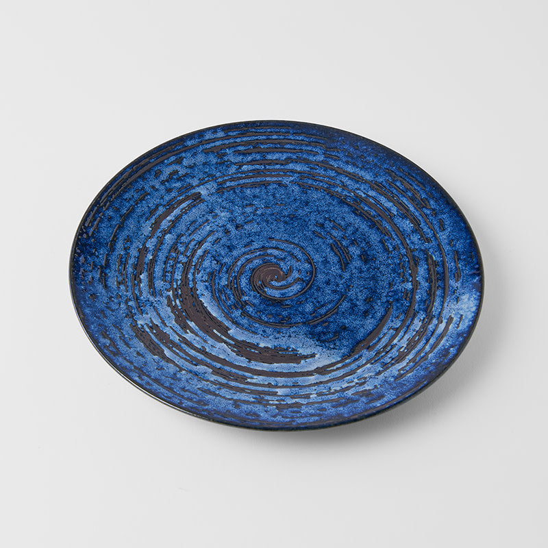 Dinner Plate 28cm Copper Swirl Glaze